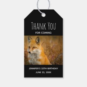 Cute Red Fox Wilde Natuur Cadeaulabel