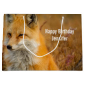 Cute Red Fox Wilde Natuur Groot Cadeauzakje (Voorkant)