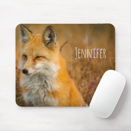 Cute Red Fox Wilderness Natuur Muismat (Met muis)