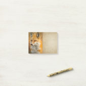 Cute Red Fox Wilderness Natuur Post-it® Notes (Op bureau)