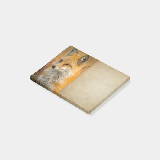 Cute Red Fox Wilderness Natuur Post-it® Notes (Schuin)