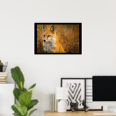 Cute Red Fox Wilderness Natuur Poster (Thuiskantoor)