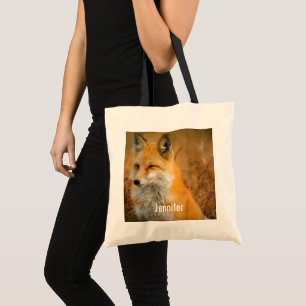 Cute Red Fox Wilderness Natuur Tote Bag