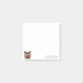 cute red glasses raccoon post-it® notes (Voorkant)