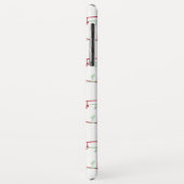 Cute Red & Green Kerstlampmonogram Case-Mate iPhone Case (Achterkant/links)