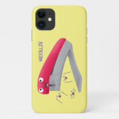 Cute red happy stapler cartoon Case-Mate iPhone case (Achterkant)