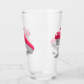 Cute red happy stapler cartoon glas (Links)