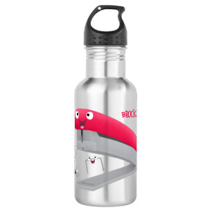 Cute red happy stapler cartoon waterfles 