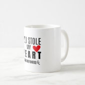 Cute Red Heart Mug – Romantic Love Design (Devant droit)