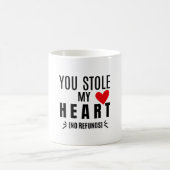 Cute Red Heart Mug – Romantic Love Design (Centre)