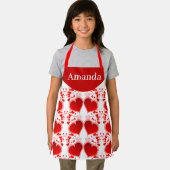 Cute Red Heart Personalized Valentine's Day  Schort (Insitu)