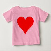 Cute Red Heart Shirt voor meisjes