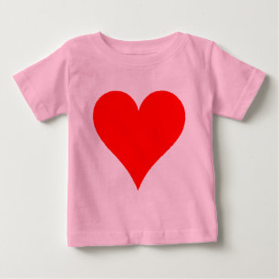 Cute Red Heart Shirt voor meisjes