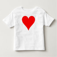 Cute Red Heart Shirt voor meisjes