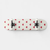 Cute Red Hearts Patroon Skateboard (Horizontaal)