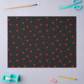 Cute Red Hearts Patroon Tissuepapier (Craft)