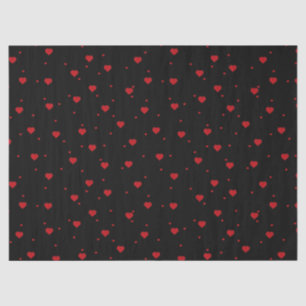 Cute Red Hearts Patroon Tissuepapier