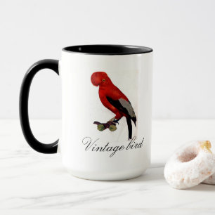 Cute Red Helderkleurig vogel en vuil Mok