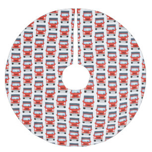 Cute red kawaii truck cartoon afbeelding kerstboom rok