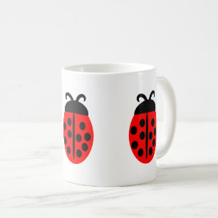 Cute Red Ladybug Koffiemok