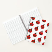 Cute Red Ladybug Persoonlijk Notitieboek (Binnen)