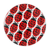 Cute Red Ladybug Snijplank (Voorkant)