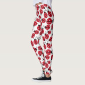 Cute Red Ladybugs Patroon Leggings (Links)