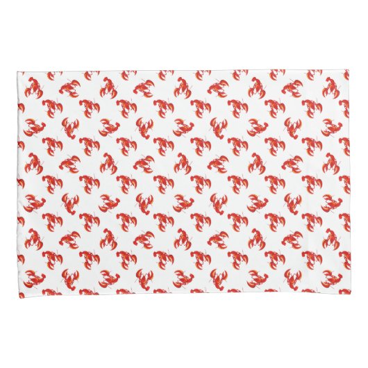 Cute Red Lobsters Kussensloop (Voorkant-Rechts)