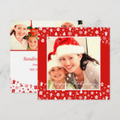 Cute Red Merry Afbeeldingen Feestdagenkaart (Voorkant / Achterkant)