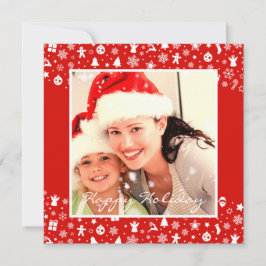 Cute Red Merry Afbeeldingen Feestdagenkaart