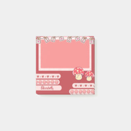 Cute Red Mushroom, aangepast Post-it® Notes