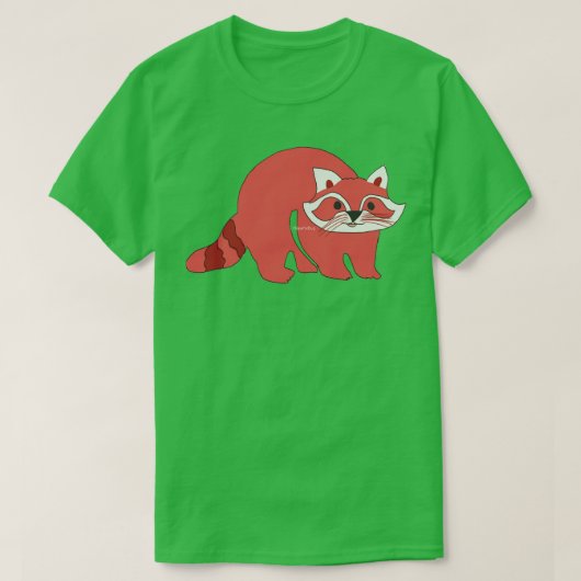 Cute Red Panda 16 T-shirt (Design voorkant)