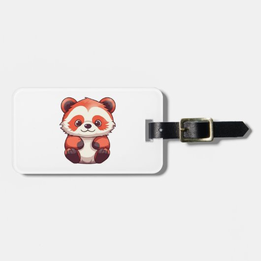 Cute Red Panda Bagagelabel (Voorkant horizontaal)