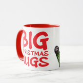 Cute red panda big Christmas hugs mug Mok (Voorkant links)