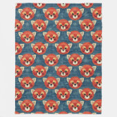 Cute Red Panda Fleece Deken (Voorkant)