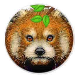 Cute Red Panda-keramische knoppen