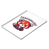 Cute Red Panda Notitieboek (Linkerzijde)