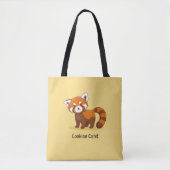 Cute Red Panda on Yellow Draagtas (Voorkant)