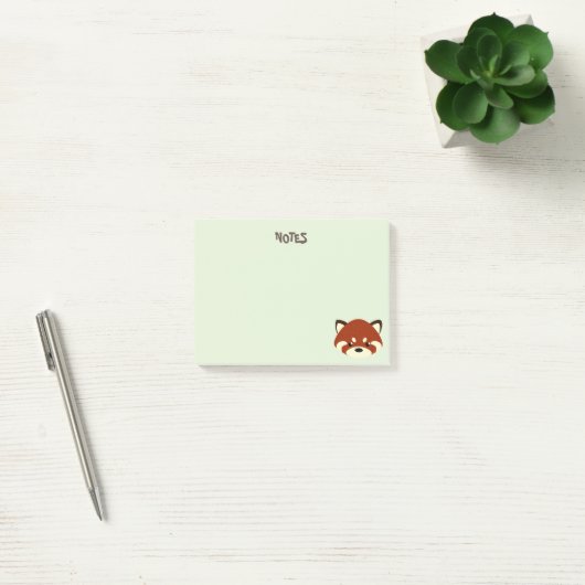 Cute Red Panda Post-it® Notes (Kantoor)