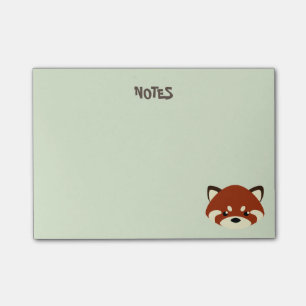 Cute Red Panda Post-it® Notes