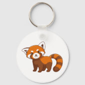 Cute Red Panda Sleutelhanger (Achterkant)