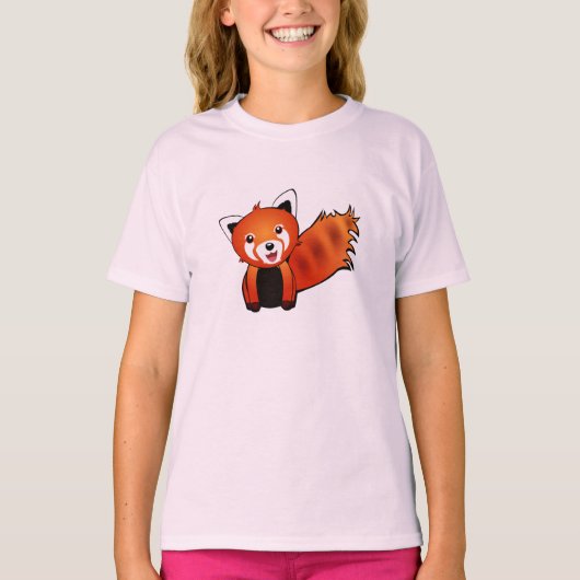 Cute Red Panda T-shirt (Voorkant)