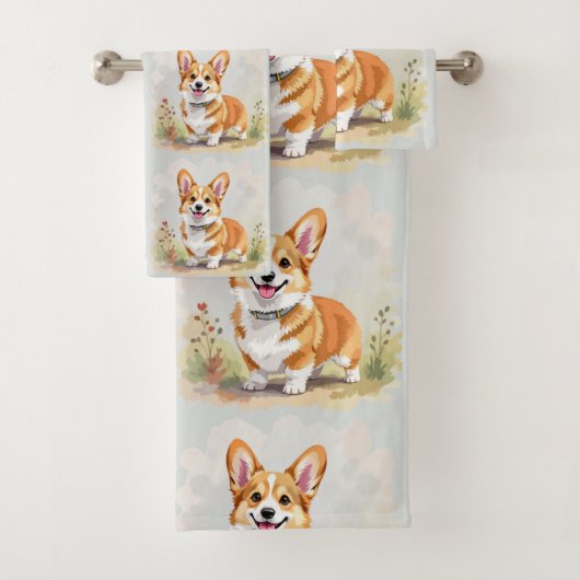 Cute Red Pembroke Welsh Corgi Dog (En situation)