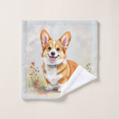 Cute Red Pembroke Welsh Corgi Dog (Gant de toilette)