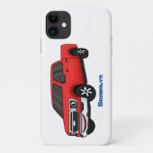 Cute red pickup truck cartoon afbeelding Case-Mate iPhone case (Achterkant)