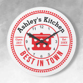 Cute Red Retro Cook Pot Kitchen