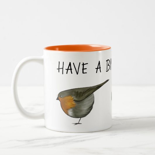 Cute Red robin bird mok illustration (Links)