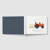 Cute Red Rust Boerderij Tractor Kinder elke zondag Gastenboek (Volledig)