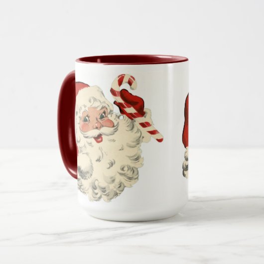 Cute Red Santa Claus Coffee Mok (Voorkant links)