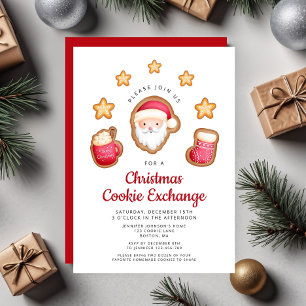 Cute Red Santa Claus kerstkeuken Exchange Kaart